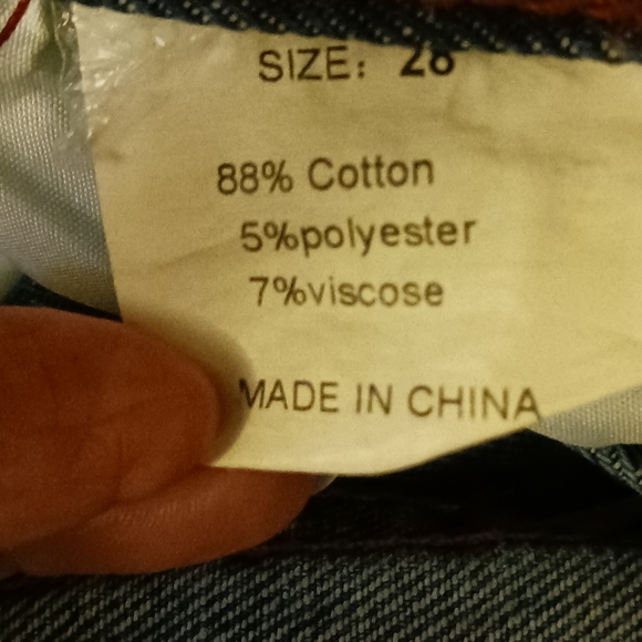 Ween Charm Slim Fit Jeans NWT Men's Distressed Size 28 - Picture 9 of 9